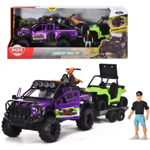 DICKIE PLAYLIFE ZESTAW OFFROAD SAMOCHÓD QUAD MOTOR FIGURKA 3837019