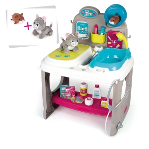 SMOBY CENTRUM WETERYNARYJNE GABINET WETERYNARZA + 2 MASKOTKI 340404 