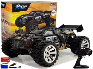 SAMOCHÓD RAJDOWY OFF-ROAD RC BRĄZOWO-ŻÓŁTY 2.4G 1:18 35 KM/H KONTROLA PRĘDKOŚCI 