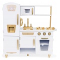 ECOTOYS DREWNIANA KUCHNIA DO ZABAWY BIAŁA 7267