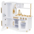 ECOTOYS DREWNIANA KUCHNIA DO ZABAWY BIAŁA 7267