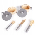 ECOTOYS DREWNIANA KUCHNIA DO ZABAWY Z AKCESORIAMI BIAŁA TK040A