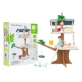 CLASSIC WORLD DREWNIANY DOMEK NA DRZEWIE DLA LALEK 31EL. CW50566