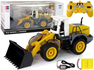 Koparka-ładowarka zdalnie sterowana R/C 1:20 z unoszonym ramieniem