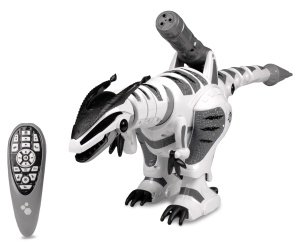 ZDALNIE STEROWANY ROBOT DINOZAUR WYDAJE DŹWIĘKI PORUSZA SIĘ STRZELA