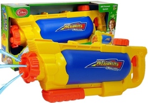 PISTOLET NA WODĘ ZE ZBIORNIKIEM 1450 ML ŻÓŁTO-NIEBIESKI