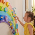 VIGA DREWNIANA TABLICA EDUKACYJNA TĘCZA 44642