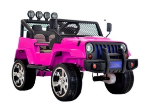 SAMOCHÓD NA AKUMULATOR S2388 JEEP RÓŻOWY 4x45W