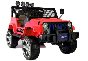 SAMOCHÓD NA AKUMULATOR S2388 JEEP CZERWONY 4x45W