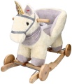 ADAM TOYS KONIK JEDNOROŻEC NA BIEGUNACH Z FOTELIKIEM I KOŁAMI OD 10 M-CY