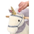 ADAM TOYS KONIK JEDNOROŻEC NA BIEGUNACH Z FOTELIKIEM I KOŁAMI OD 10 M-CY
