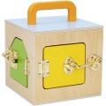 Tooky Toy Edukacyjne Pudełko Układanka Liczydło Tablica Pogody 6w1 od 3 Lat