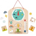 Tooky Toy Edukacyjne Pudełko Układanka Liczydło Tablica Pogody 6w1 od 3 Lat