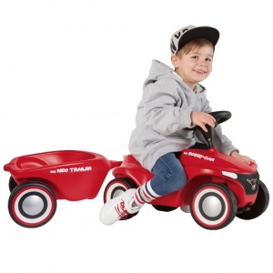 BIG JEŹDZIK BOBBY CAR NEO CZERWONY + PRZYCZEPKA
