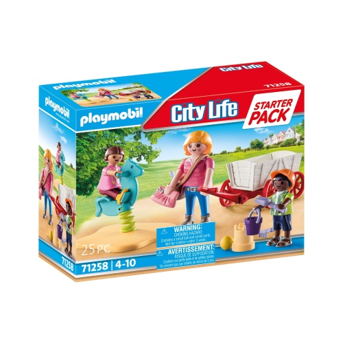 PLAYMOBIL CITY LIFE STARTER PACK OPIEKUNKA Z WÓZKIEM 71258