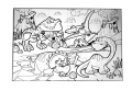 PUZZLE DO KOLOROWANIA 24EL. ERA DINOZAURÓW + PISAKI