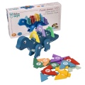 ADAM TOYS UKŁADANKA DINOZAUR Z CYFERKOWYMI PUZZLAMI N2039