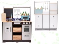 KUCHNIA DREWNIANA MDF DLA DZIECI LOFT XXL 96 CM Z AKCESORIAMI