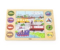 VIGA DREWNIANE PUZZLE NA PODKŁADCE - DOPASUJ CIENIE - ŚRODKI TRANSPORTU 44742