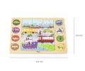 VIGA DREWNIANE PUZZLE NA PODKŁADCE - DOPASUJ CIENIE - ŚRODKI TRANSPORTU 44742