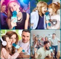 MIKROFON KARAOKE BEZPRZEWODOWY GŁOŚNIK BLUETOOTH BLUE WS-858