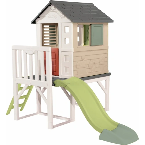 SMOBY LIFE DOMEK OGRODOWY DLA DZIECI NA PALACH Z PIASKOWNICĄ 810802