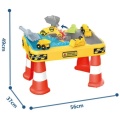 STOLIK WODNY PIASKOWNICA 2w1 PLAC BUDOWY + 4 AUTKA 53170