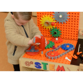 MASTERKIDZ Drewniany Warsztat XXL Montessori STEM z Narzędziami + Akcesoria