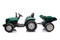 Traktor Na Akumulator HC-306 Z Przyczepą Ciemno Zielony 24V