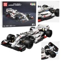 Klocki Konstrukcyjne Samochód Wyścigowy F1 Biało-Czerwony 1235 el.