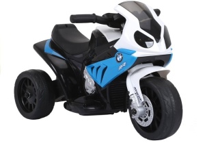 Motor na akumulator BMW S1000RR trójkołowy niebieski