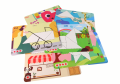 Układanka Tangram 7 Magnetycznych Klocków Puzzle Kolorowe