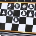 WOOPIE IQ Gra Szachy Warcaby Magnetyczne 2w1 Podróżna Kieszonkowa 5 sztuk