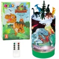 Zestaw Kreatywny Dinozaury W Słoiku Diamenty Lampka Nocna Pilot DIY