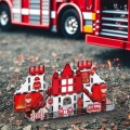 WOOPIE Klocki Magnetyczne 3D Zestaw Straż Pożarna 48el.