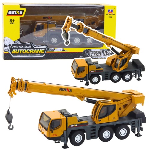 Dźwig Autokrane Huina Pojazd Budowlany Ruchome Elementy Metalowy 1:50