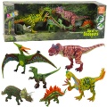 Zestaw Figurek Dinozaury Ruchome Nogi Paszcze 6szt
