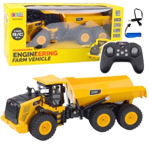 Wywrotka transporter RC 2.4 GHz 9CH żółta