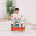 WOOPIE GREEN Drewniany Tęczowy Bujak i Mostek 2w1 Montessori FSC