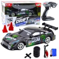Samochód Wyścigowy Auto Do Driftu RC Czarno Zielone 30km/h 1:16