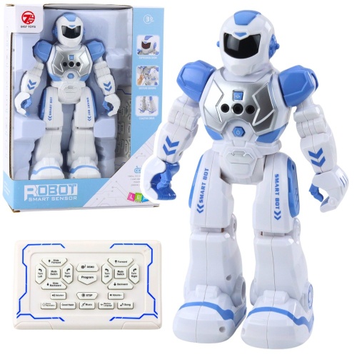 Robot Edukacyjny Zdalnie Sterowany RC Mówi Tańczy Światła Dźwięki Niebieski