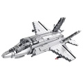 Klocki konstrukcyjne Samolot Myśliwski F-35 Lightning II Szary 1490 el.