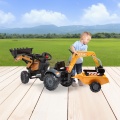 FALK Traktor na Pedały CASE z Łyżką Koparką i Przyczepą 2-5 lat