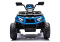 Quad Na Akumulator ATV 6 Kół Z Przyczepką JC606 24V 4x4 Niebieski