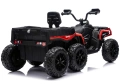 Quad Na Akumulator ATV 6 Kół Z Przyczepką JC606 24V 4x4 Czerwony