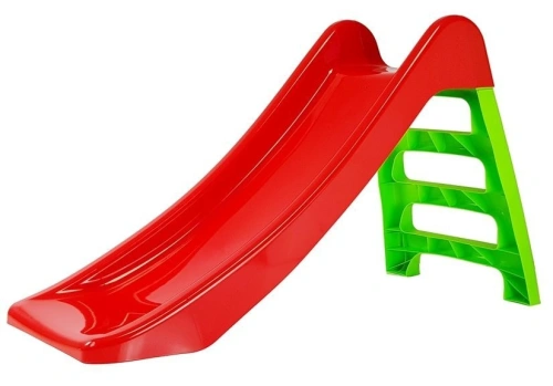 Zjeżdżalnia Ogrodowa dla Dzieci 3-Stopniowa Drabinka Czerwona 67cm 428