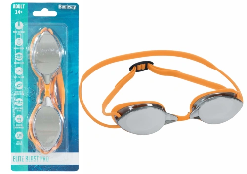 Okulary do Pływania Lustrzane Pomarańczowe Bestway 21066