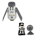 Zestaw Kosmiczny Statek Satelita Kapsuła Antena Komunikacyjna Astronauta