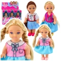 Mini Laleczka Kaibibi Długie Włosy Kolorowa Sukienka 12 cm Mix