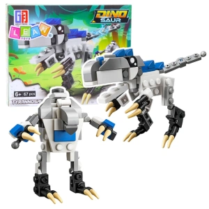 Lean Toys Klocki konstrukcyjne 2w1 Dinozaur Robot Tyrannosaurus Rex, 67 elementów